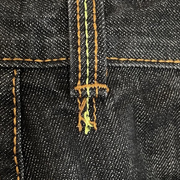 Rocawear Mens Black Denim Jeans W/ Colorful Stitching, 38 - Picture 12 of 12